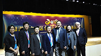 Prof. Wong Kam Fai (third from right) takes a group photo with other participants